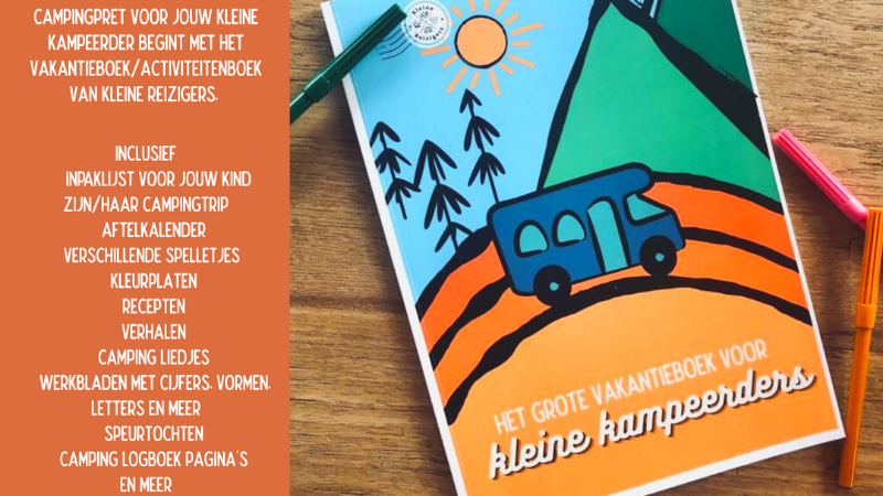 Camping vakantieboek voor Kleine Kampeerders